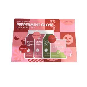 ESW Beauty Korean Peppermint Glow Face Mask Set, New In Box